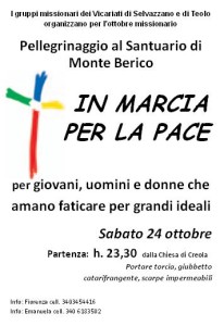 Monte Berico - Marcia per la pace 24-10-2015